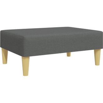 vidaXL Poggiapiedi Grigio Scuro 77x55x31 cm in Tessuto - Vidaxl