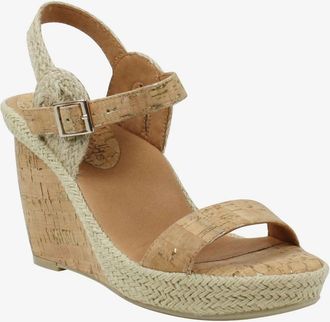 L'Amour Des Pieds LAmour Des Pieds Iditri Sandals Brown Wedge Heel Espadrille ZAP1031