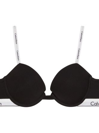 Calvin Klein Underwear B&uuml;gel-BH LIGHTLY LINED DEMI, Damen, Gr. 70, Cup B, schwarz, Web, Obermaterial: 53% Baumwolle, 35% Modal, 12% Elasthan, CALVIN KLEIN UNDERWEAR, unifarb