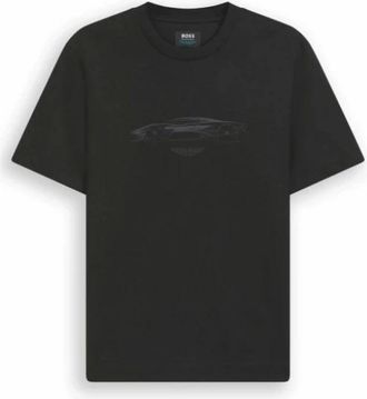 HUGO BOSS Tops > T-Shirts - Heren - T-shirts - Zwart - L - Tops