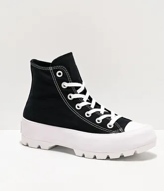 Converse Womens Chuck Taylor All Star Lugged High Top Shoe In Black