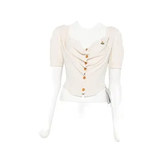 Vivienne Westwood Bea Draped Button-up Top