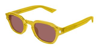 Saint Laurent SL 946 004 Mens Sunglasses Yellow Size 46 - Free RX Lenses - Free RX Lenses
