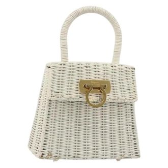 Ferragamo Pre-owned Handbags, female, White, Size: ONE SIZE Pre-owned Hand Bag