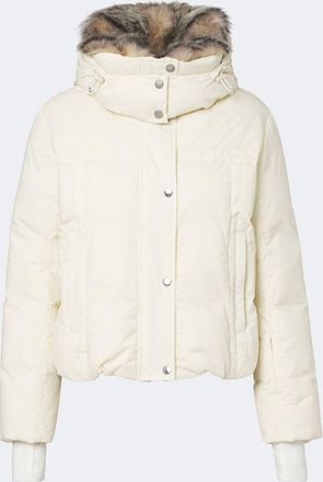 Yves Salomon Shearling-trimmed hooded down ski jacket