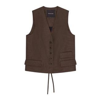 Birgitte Herskind Vests, female, Brown, Size: 2XS Tailored Vest