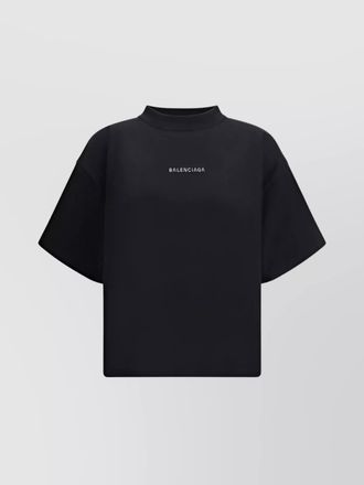 Balenciaga high neck t-shirt for contemporary style