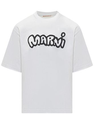 Marni White Graphic T-Shirt