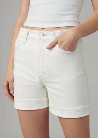Joe's Joey High Rise Cuffed Short In Milk