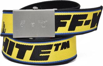 Off-white Logo Belt - Yellow/Black