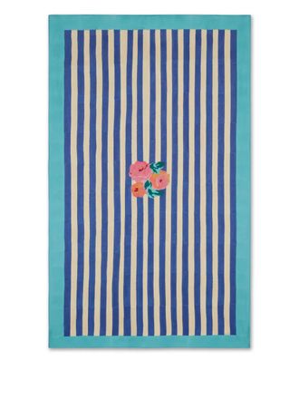 Lisa Corti Tovaglia Nizam a fiori (140cm x 240cm) - Blu