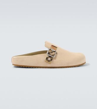 Burberry Urchin suede clogs