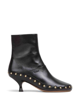 Chlo&eacute; Black Round Toe Boots