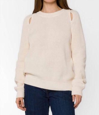 Velvet Heart Roya Cutout Sweater In Natural