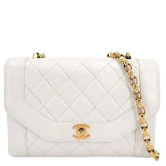 Chanel Pre-owned Vintage Shoulder Bag - Dames - Pre-owned - Wit - Maat: ONE Size Leer