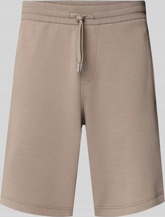 A|X Armani Exchange Sweatshorts mit elastischem Bund in Taupe, Größe XL
