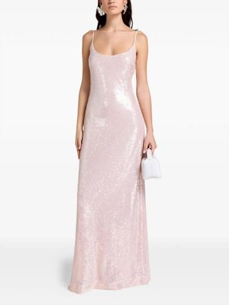 Forte_Forte Spaghetti-Strap Maxi Dress In Pink