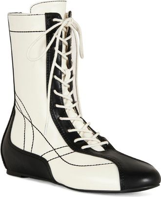 Azalea Wang Passer Boxing Boot in Black at Nordstrom, Size 7.5