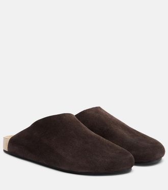 The Row Hudson Two suede mules