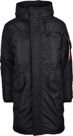 Alpha Industries Heren, Mantels, Zwart, Maat: 2XL Leer
