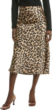 Gracia Printed Satin Maxi Skirt