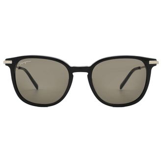 Ferragamo Salvatore Ferragamo Grey Square Mens Sunglasses SF1015S 001 52