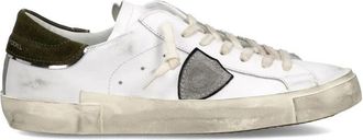 Philippe Model Mens Prsx Low Sneakers In White/Green