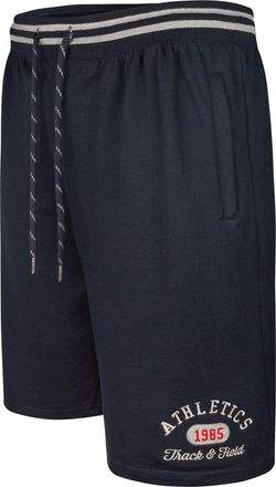 KAM Shorts Athletic Jog Sports Elasticated Waist Drawstring Mens Plus Size 3316 (UK, Alpha, 4XL, Plus, Regular, Navy)