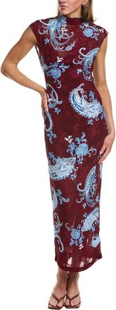 Hemant & Nandita Burnout Jacquard Maxi Dress
