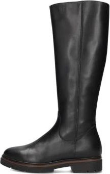 DL Sport Zwarte Leren Hoge Laarzen Dames - Dames - Hoge Laarzen - Zwart - 36 EU - Leer - Schoenen