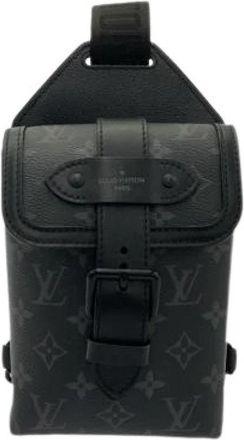 Louis Vuitton Pre-owned Monogram Eclipse Saumur Sling Bag - Dames - Vintage Schoudertas - Zwart - ONE Size - Vintage