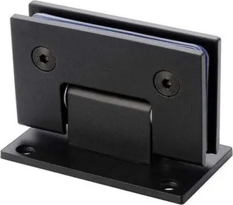 OEM Clip De Ba&ntilde;o De Acero Inoxidable Fundido Con Precisi&oacute;n De 90 Grados, Bisagra Para Puerta De Ducha De Hotel En Negro Mate, Clip Para Puerta De Vidrio N
