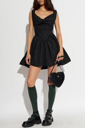Vivienne Westwood Mini Sunday Dress, Womens, Black