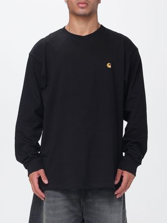 Carhartt Work in Progress T-shirt a maniche lunghe in cotone con logo ricamato