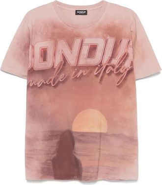 Dondup logo-print T-shirt - Pink