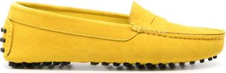 Scarosso Ashley suede loafers - women - Calf Suede/Calf Suede/Calf Leather/Rubber - 37 - Yellow