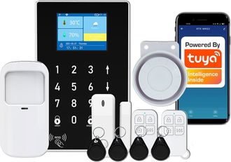 OEM Kit Inal&aacute;mbrico Rtx Alarm Tuya Wifi Rfid Gsm