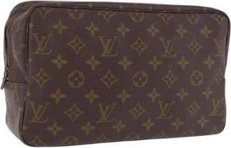 Louis Vuitton Tweedehands Canvas Louis Vuitton tassen - Dames - Vintage Tassen - Bruin - ONE Size - Vintage