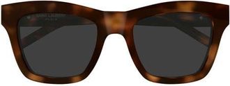 Saint Laurent SL M156 Cat Eye Sunglasses in Havana at Nordstrom