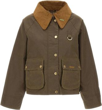 Barbour Corduroy-collar Check-cuff Jacket