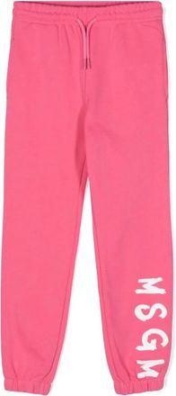 Msgm Trousers - male - MSGM - Sweatpants - Pink - 10 Y - Kids
