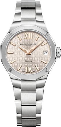 Baume & Mercier Riviera Quartz Grey Dial Ladies Watch 10810