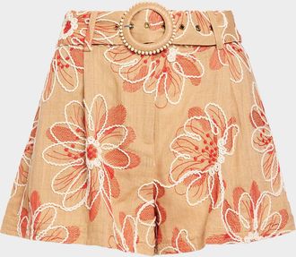 Ramy Brook Teddy Embroidered Shorts