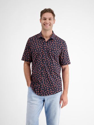 Lerros Kurzarmhemd »LERROS Herren Jerseyhemd, floral gemustert«