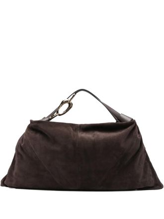 Zimmermann Trampoline suede-leather shoulder bag - women - Calf Leather/Cotton - One Size - Brown