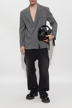 Christophe Lemaire Double-breasted Blazer, Mens, Grey