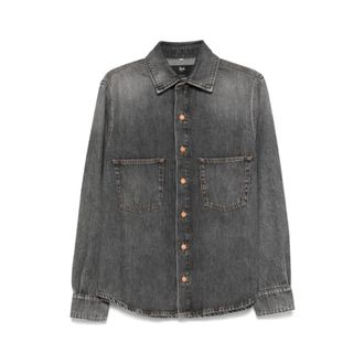 3x1 Overhemden, Dames, Grijs, XS, Denim, Grijze Denim Shirt met Zakken