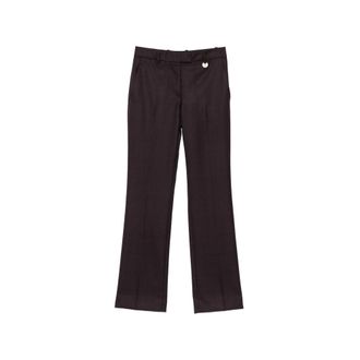 Burberry Checked Wool Trousers
