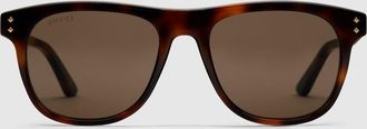 Gucci Square Frame Sunglasses, Brown