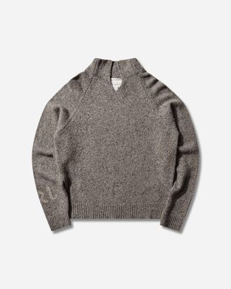 ERL Men s Slit-Neck Sweater Grey